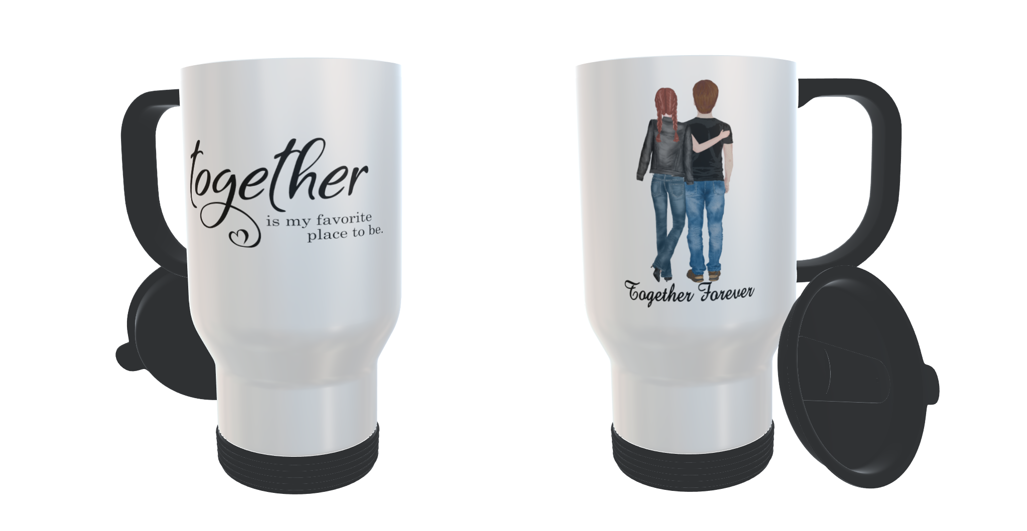 Together Is My Favourite Place To Be Travel Mug - Click Image to Close